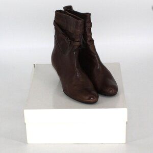 Brown Leather Boots By Italian Vero Cuoio- Size 37 (Fits like a size 7)
